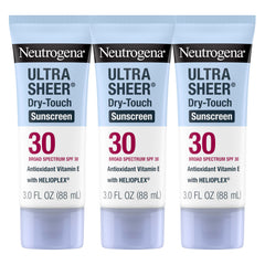 Neutrogena Ultra Sheer Dry-Touch tubo 3oz cara, protección ligera y mate.