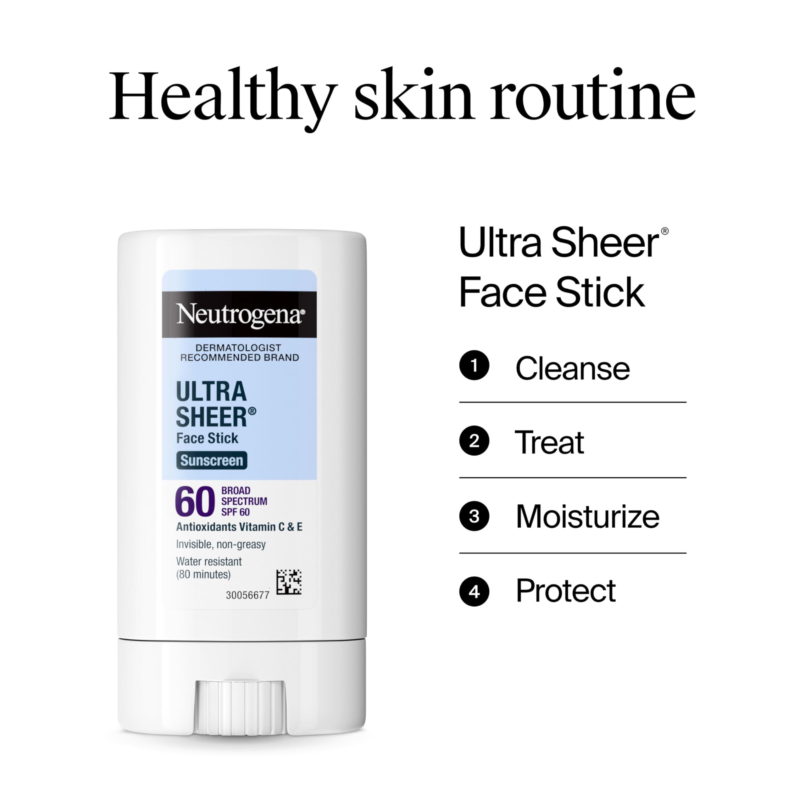 Neutrogena Ultra Sheer con protección UVA/UVB y tecnología Helioplex