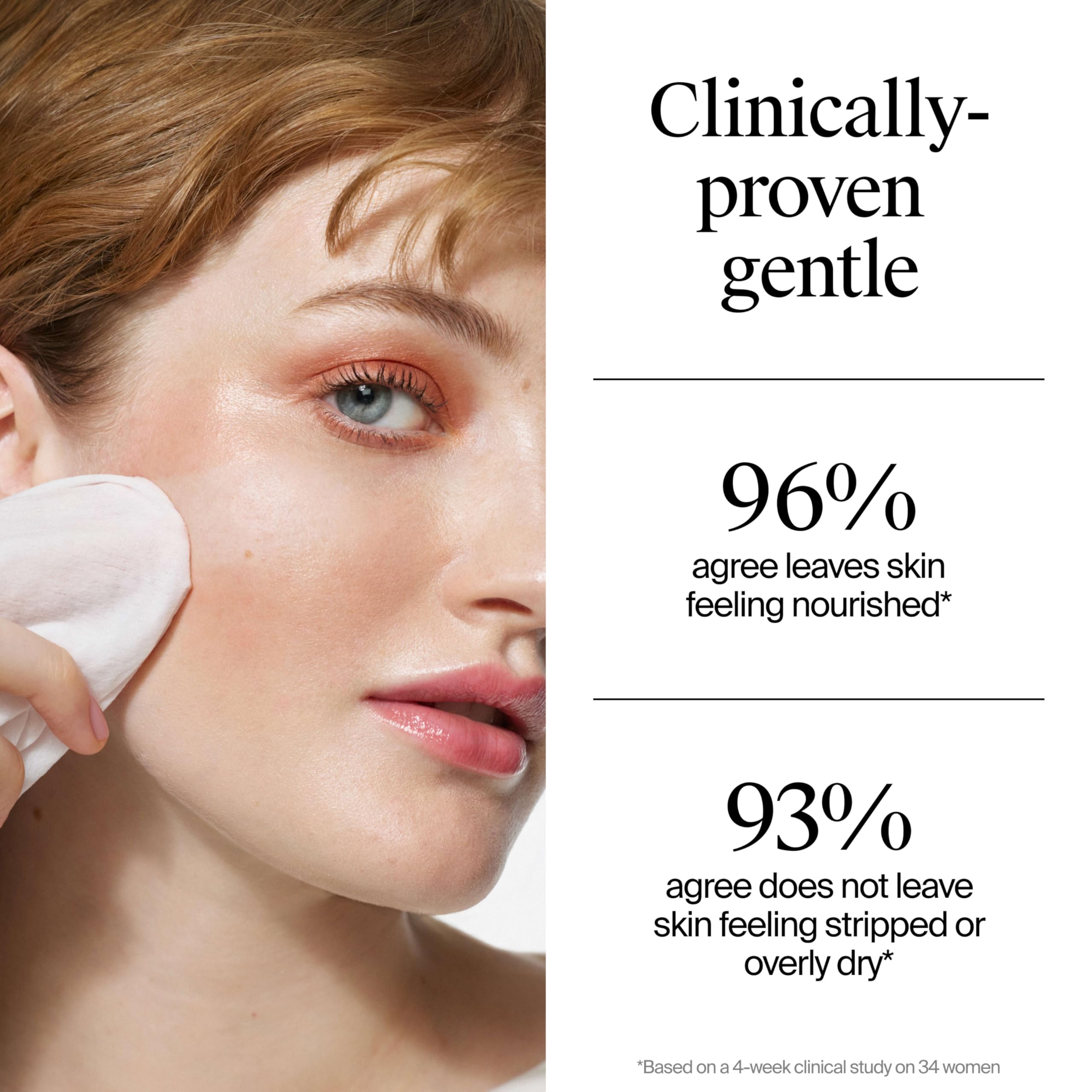 Neutrogena oil-free and alcohol-free formula delivers clean, residue-free skin.