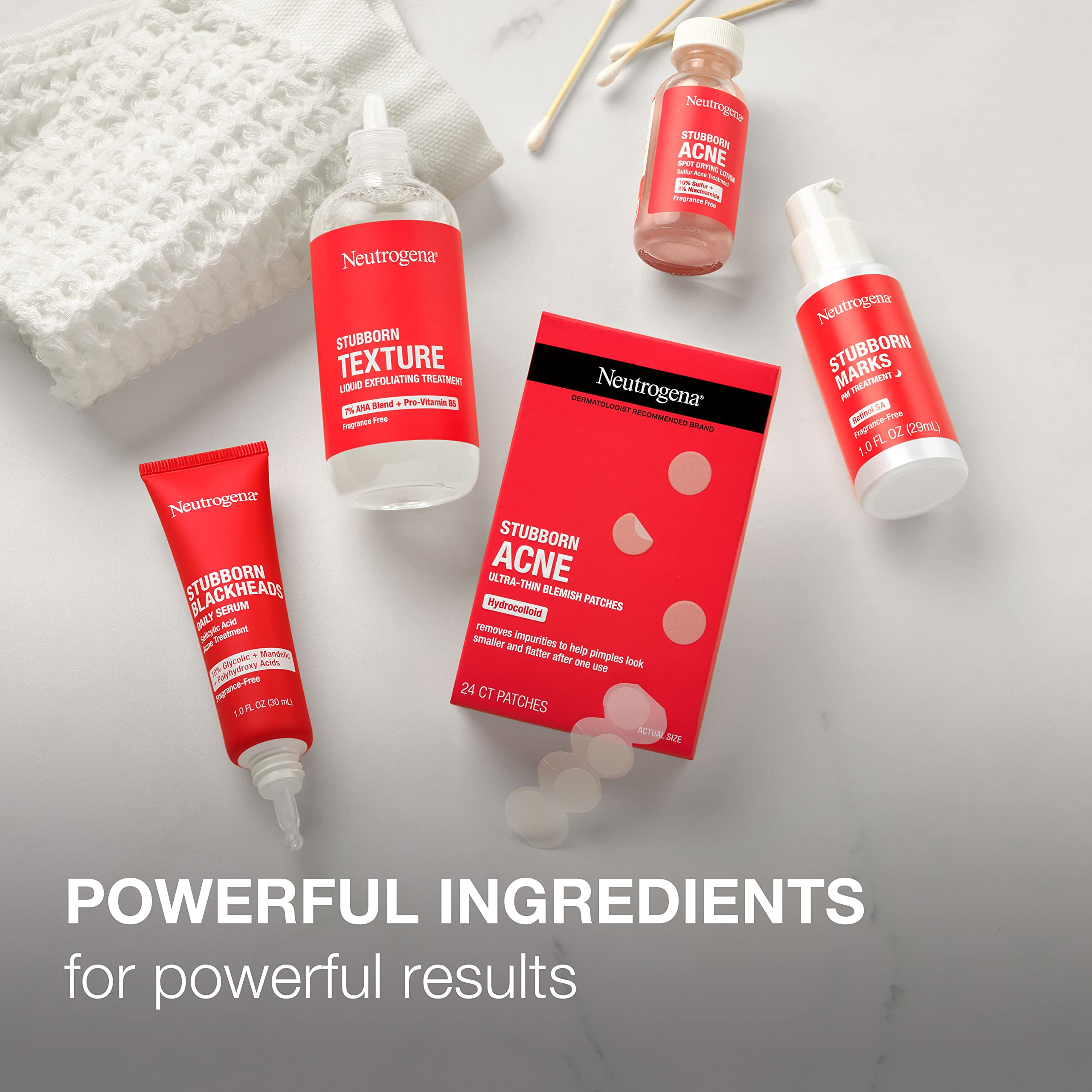 Zonas de difícil alcance cubiertas con el spray Neutrogena.