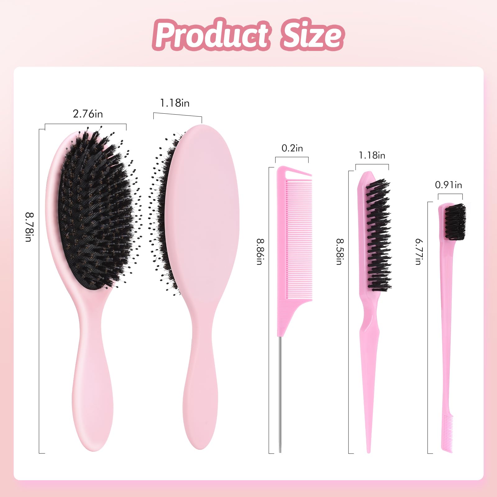 Nevecen 4-piece hair brush set for versatile styling and care.
