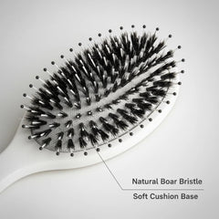 Nevecen boar bristle brush scalp massage pad supports comfortable grooming.
