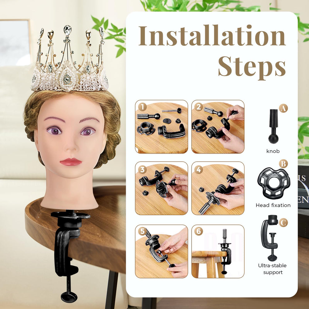 Neverland Beauty hair styling head enables curling, straightening, and makeup trials safely.