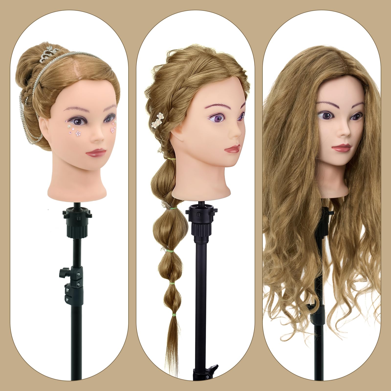 Neverland Beauty professional doll head for salon education and student practice.