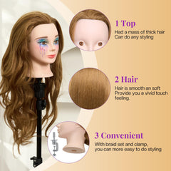 Neverland cosmo-head heat-resistance with 230°C supports professional coloring and curling practice.