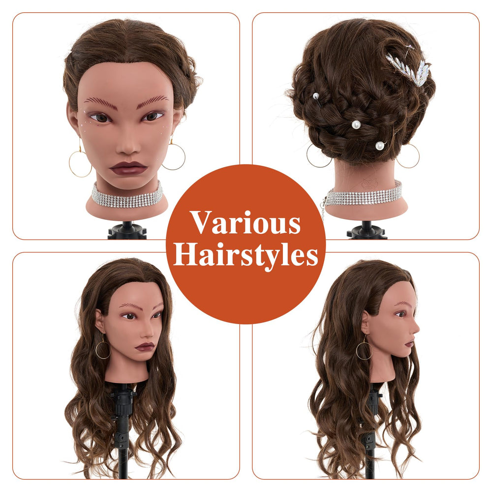 Neverland cosmetology head suitable for students and salon training.