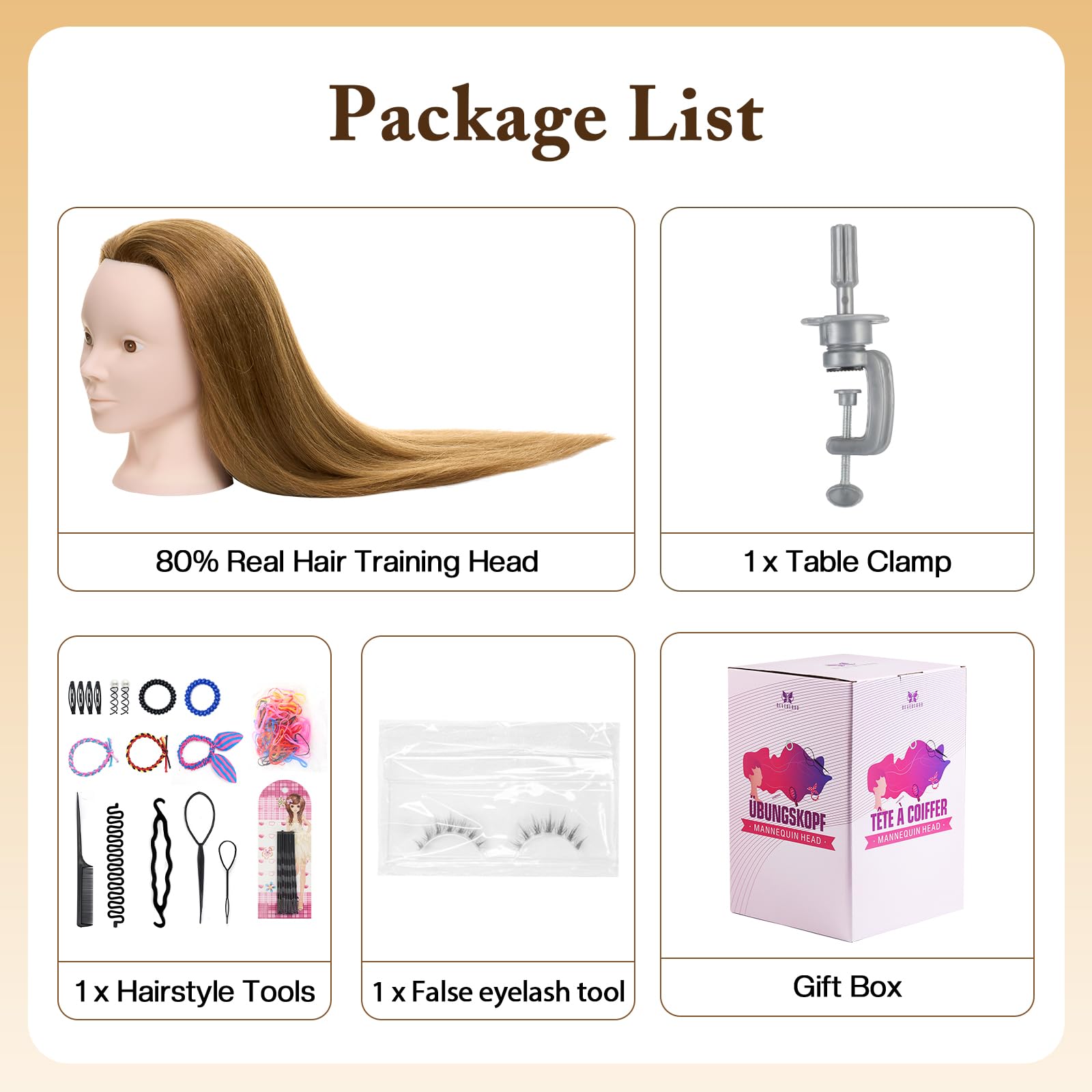 Neverland durable head designed for long-lasting hairstyle training sessions.