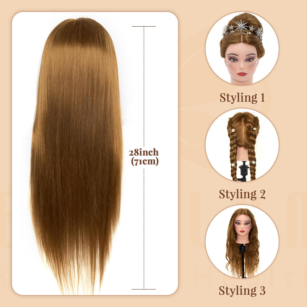 Neverland heat styling compatible head for safe styling under guidelines.