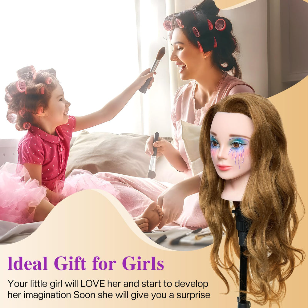 Neverland salon-training head delivers realistic texture and scalp feel for practice.