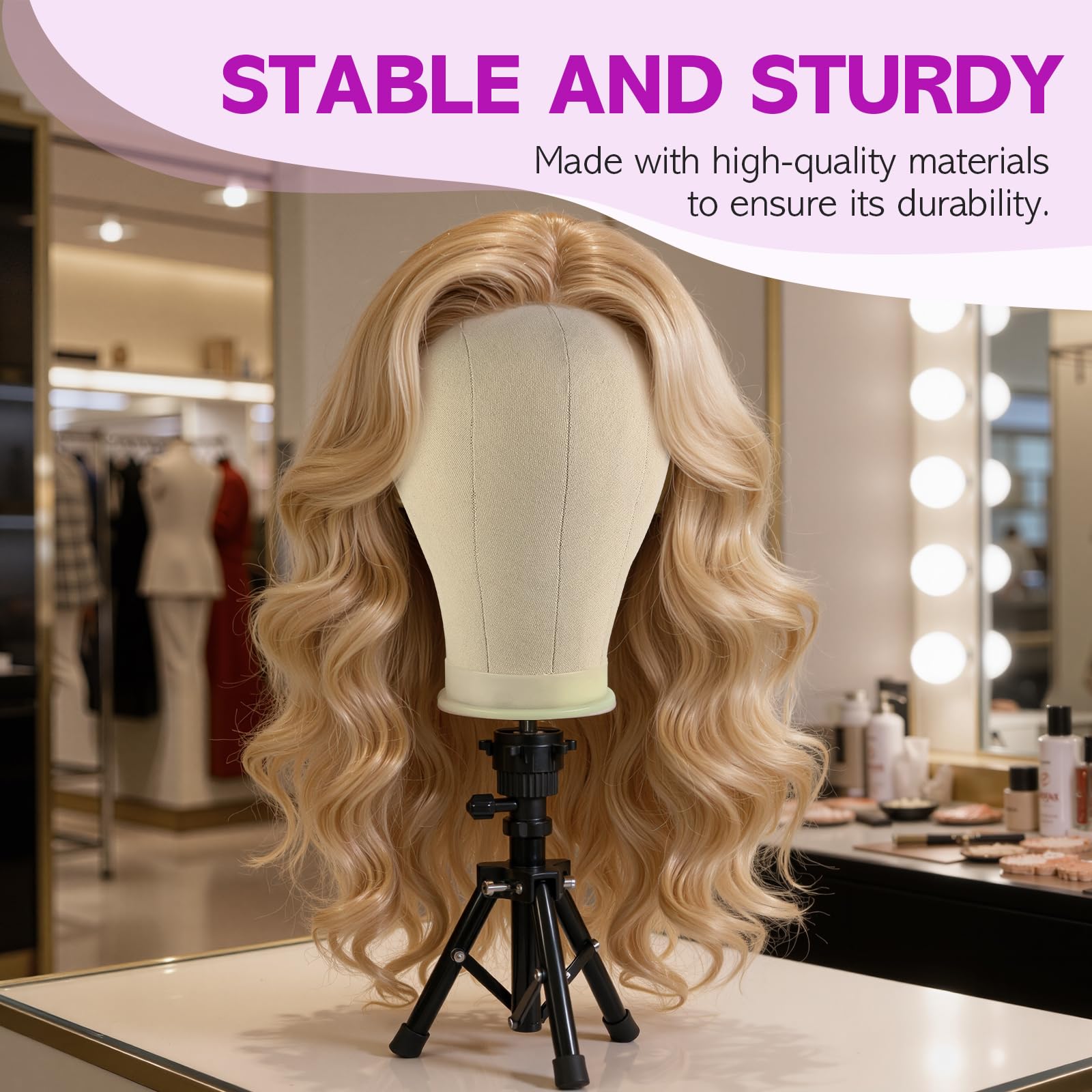 Neverland T-pin set helps secure wigs on the canvas head