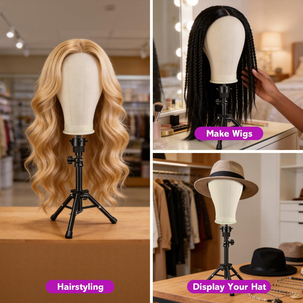 Neverland Wig Caps included for easy practice and display