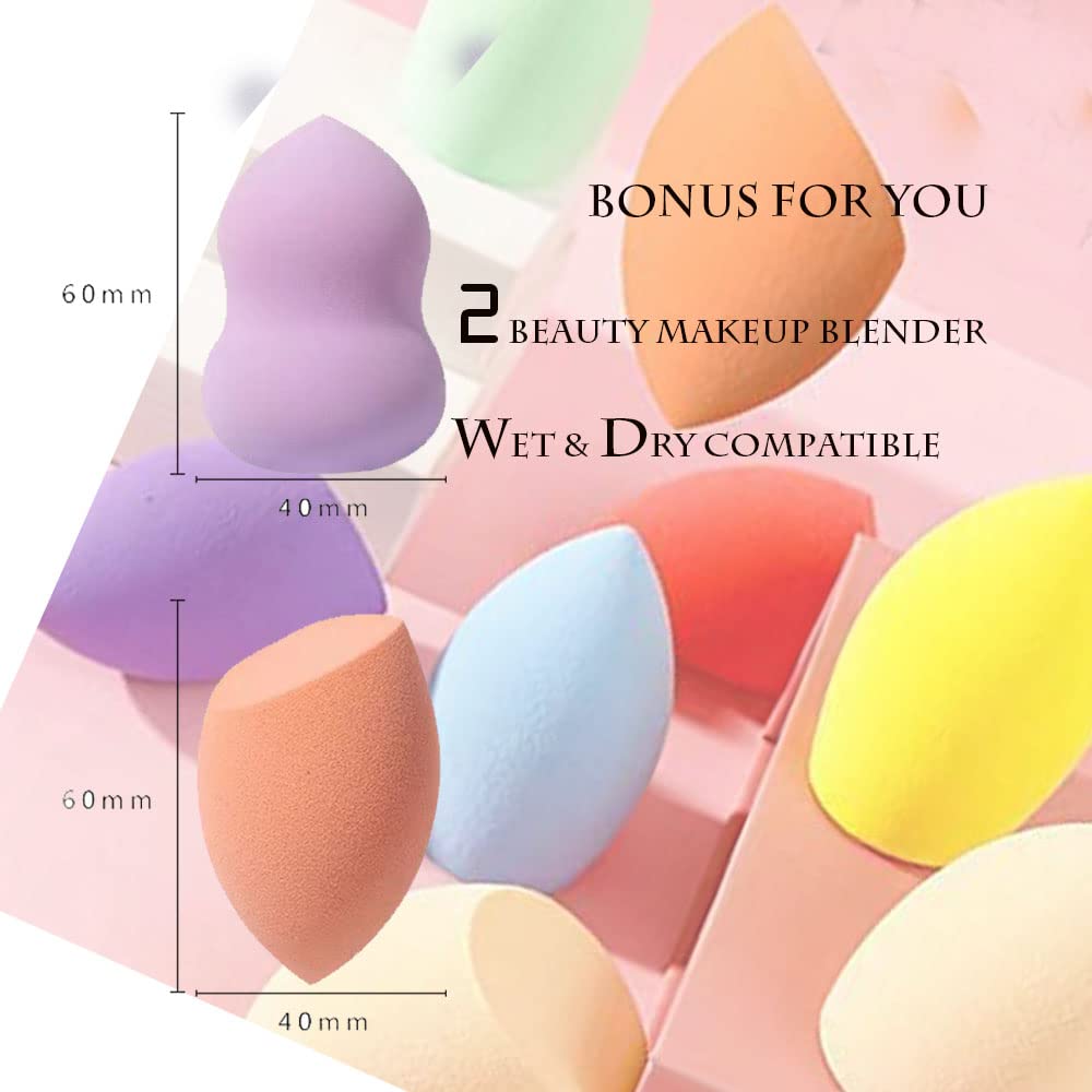 NEVSETPO cruelty-free brushes crafted from synthetic fibers.