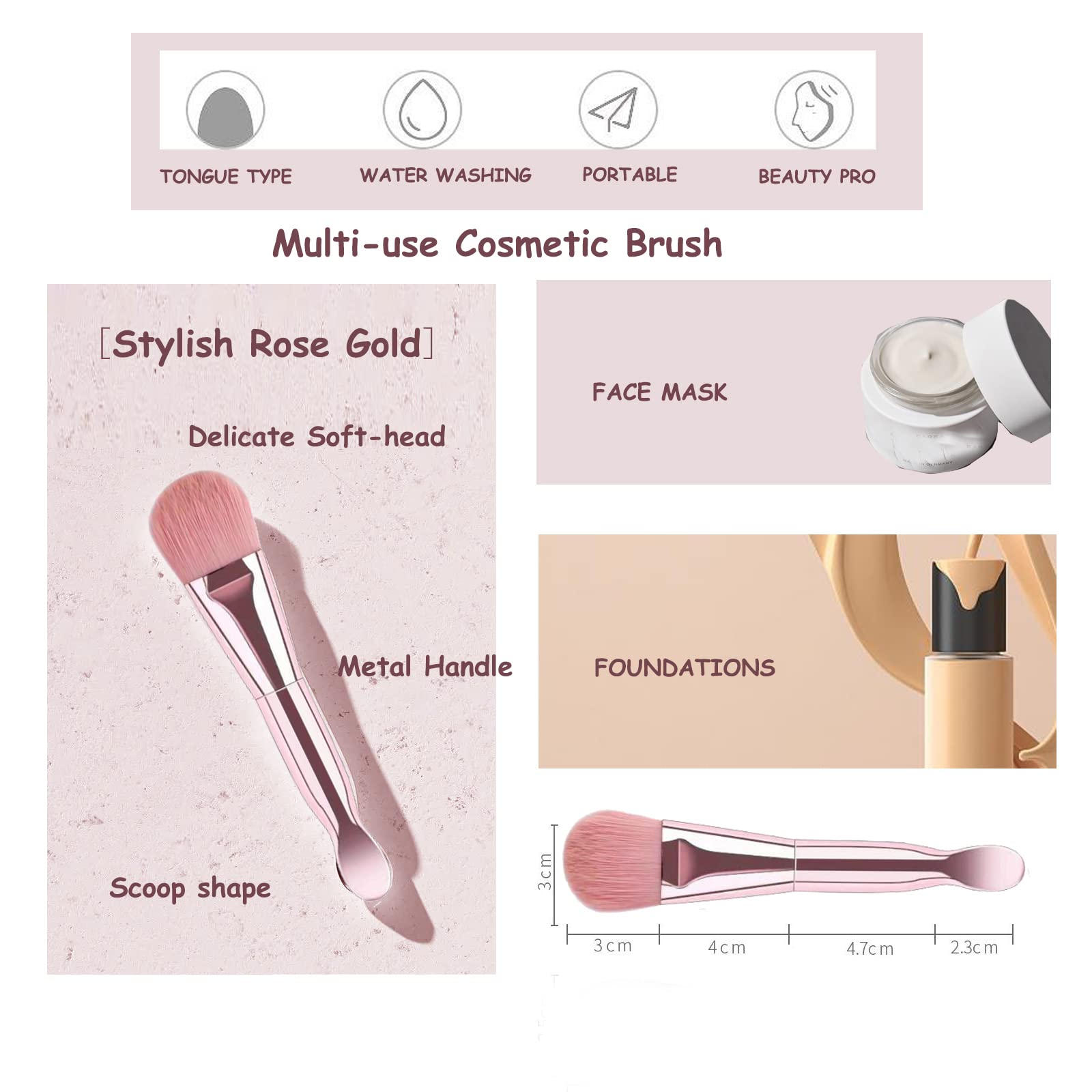 NEVSETPO solid wood-handle brushes offer comfortable grip.