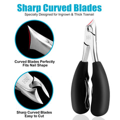 New Huing toenail clippers with double spring for long-lasting use.