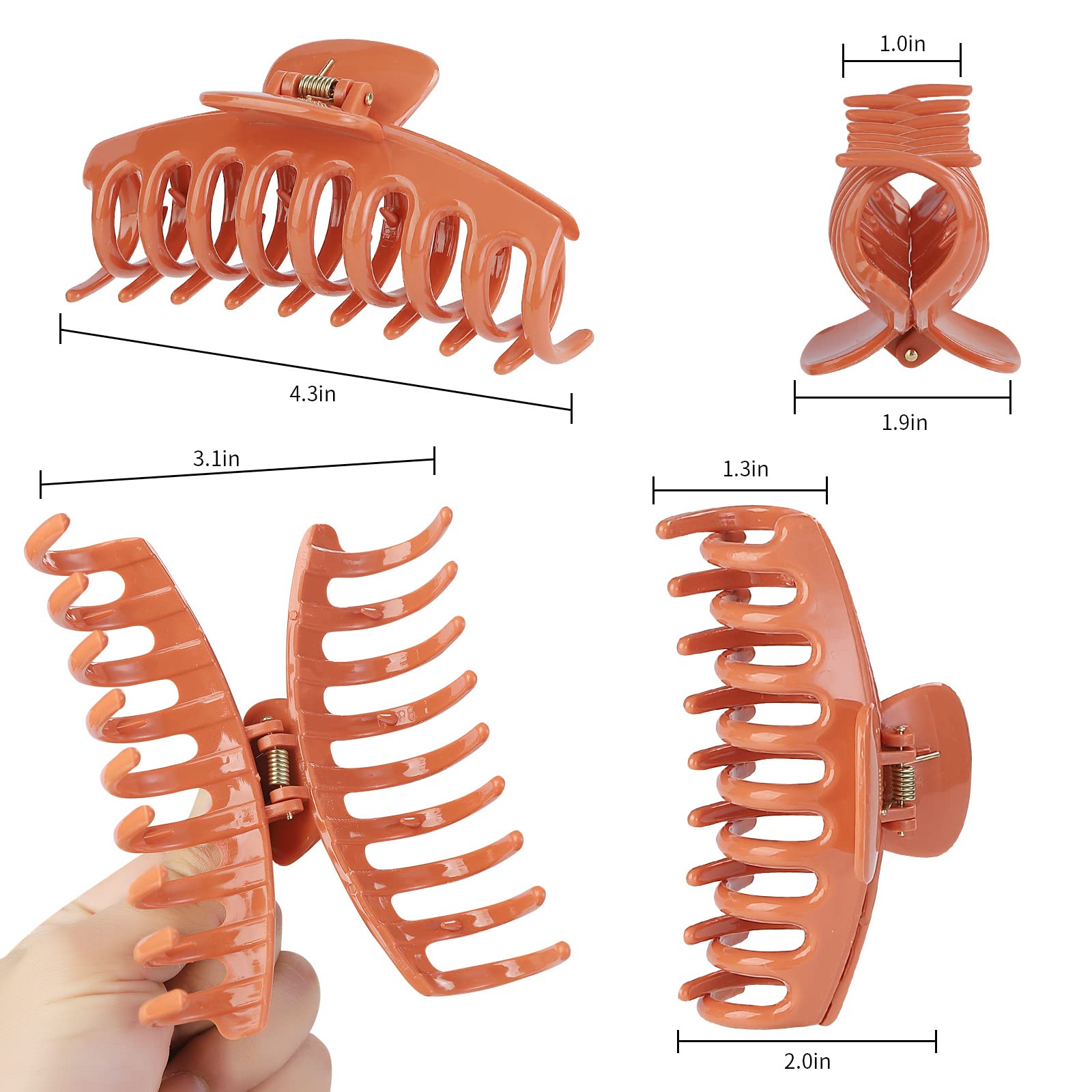 New Live durable plastic spring clip offers reliable grip for busy days.
