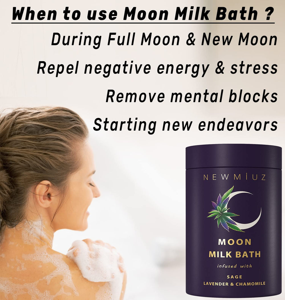 New Miuz Bano Leche Luna: ambiente relajante para ritual nocturno de spa.