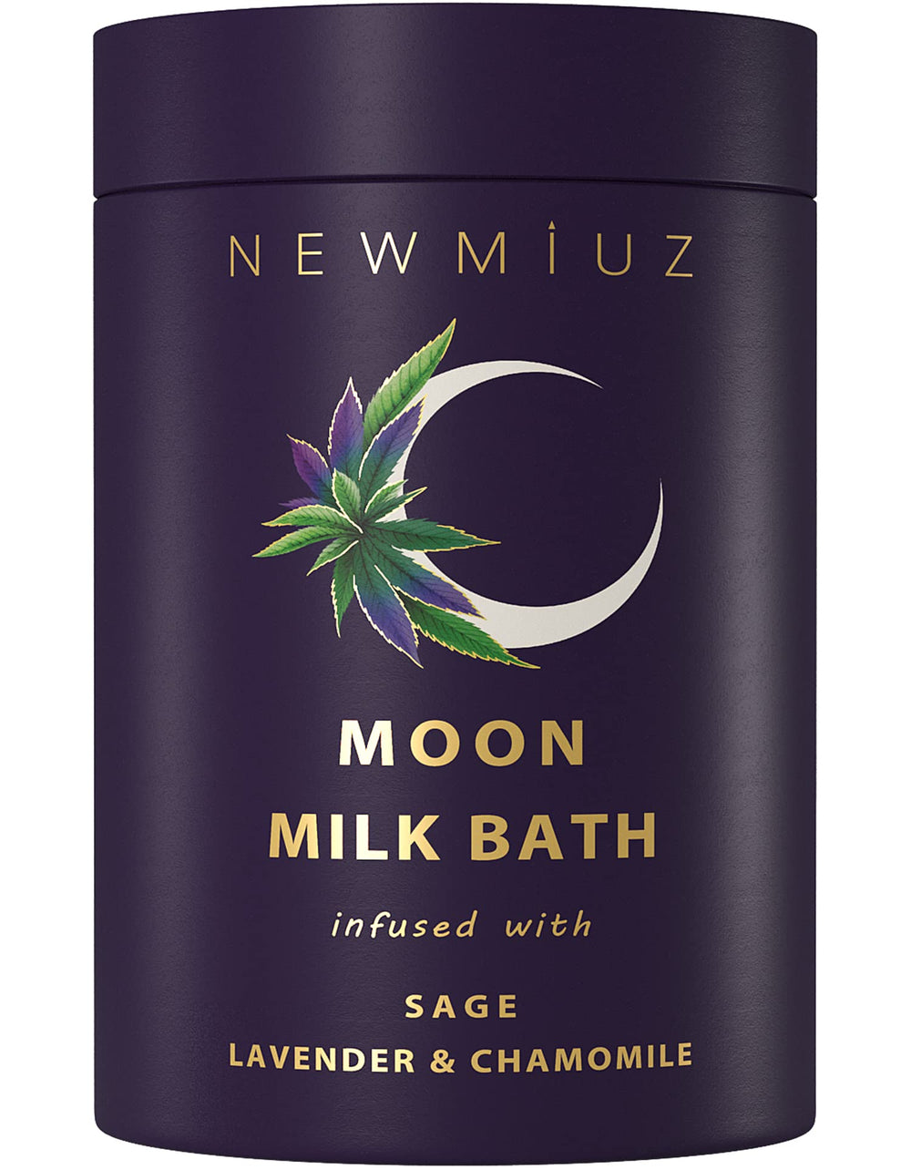 New Miuz Bano Leche Luna Salvia Lavanda: relaja la mente y humecta la piel.