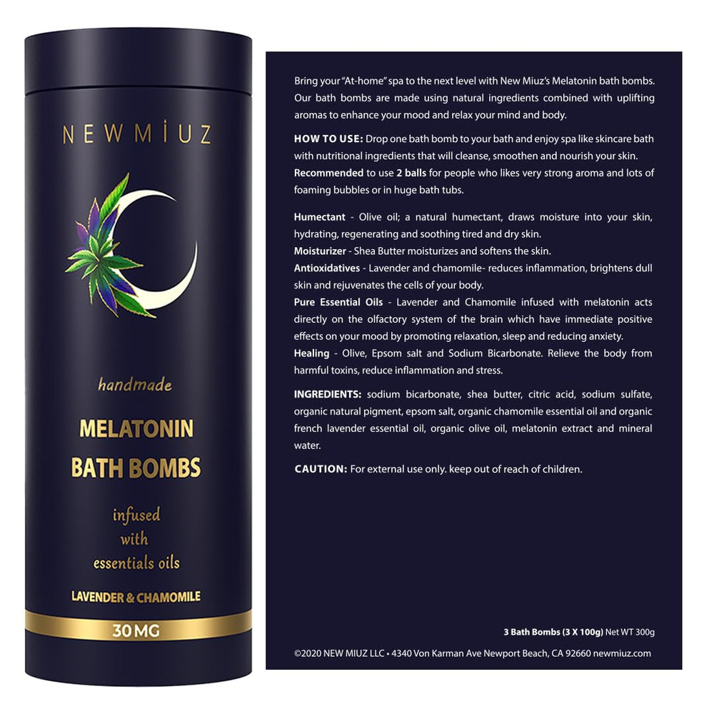 New Miuz Gift packaging Sleep Bath Bomb presents premium presentation