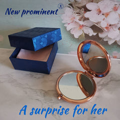 New Prominent Friend Mirror compact size fits handbags for easy carry.