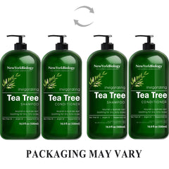 NEW YORK BIOLOGY Cabello más grueso con champú de árbol de té.