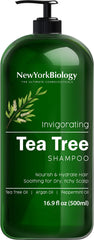 Champú NEW YORK BIOLOGY árbol de té: botella purificante para el cuero cabelludo