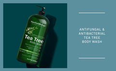 New York Biology Tea Tree Body Wash with tea tree oil for soothing, naturally fresh skin.