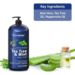New York Biology Tea Tree Mint Hidratacion profunda para piel seca