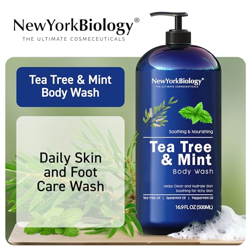 New York Biology Tea Tree Mint Exfoliacion suave para pies y cuerpo