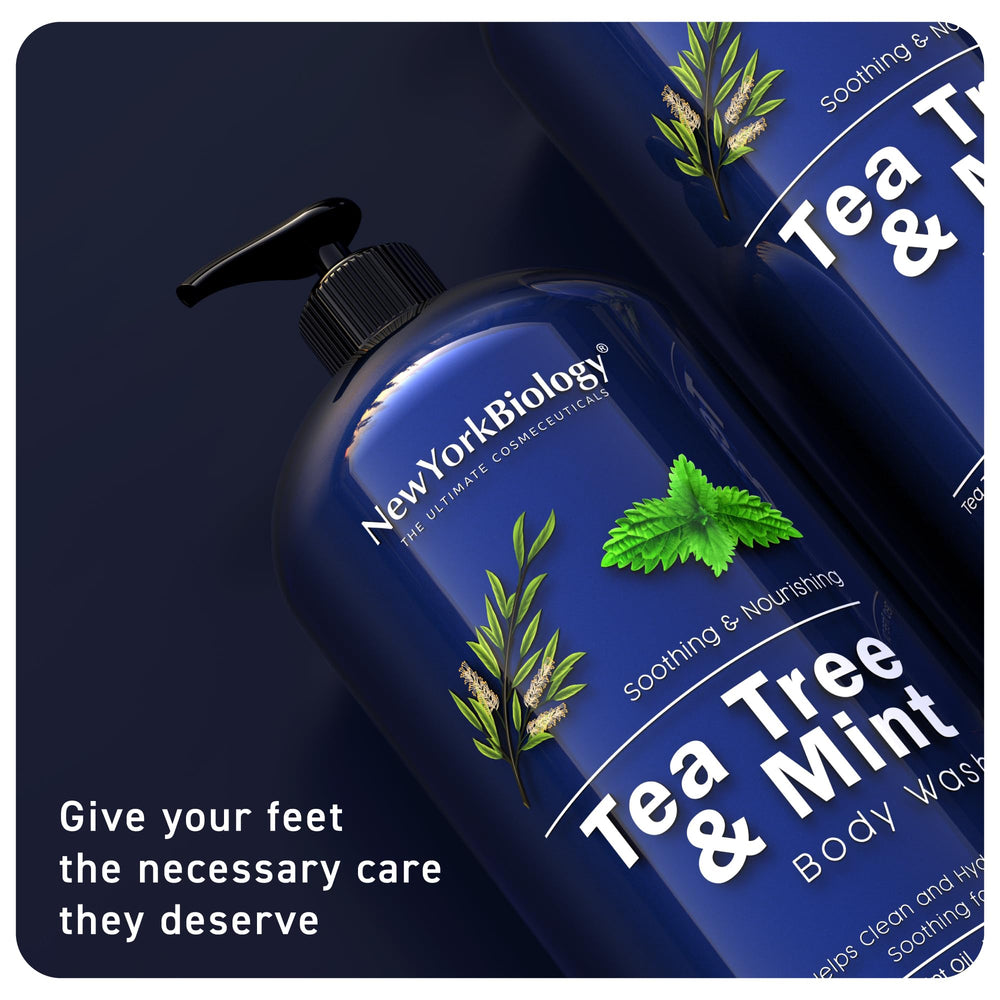 New York Biology Tea Tree Mint Cuidado diario para pies cansados
