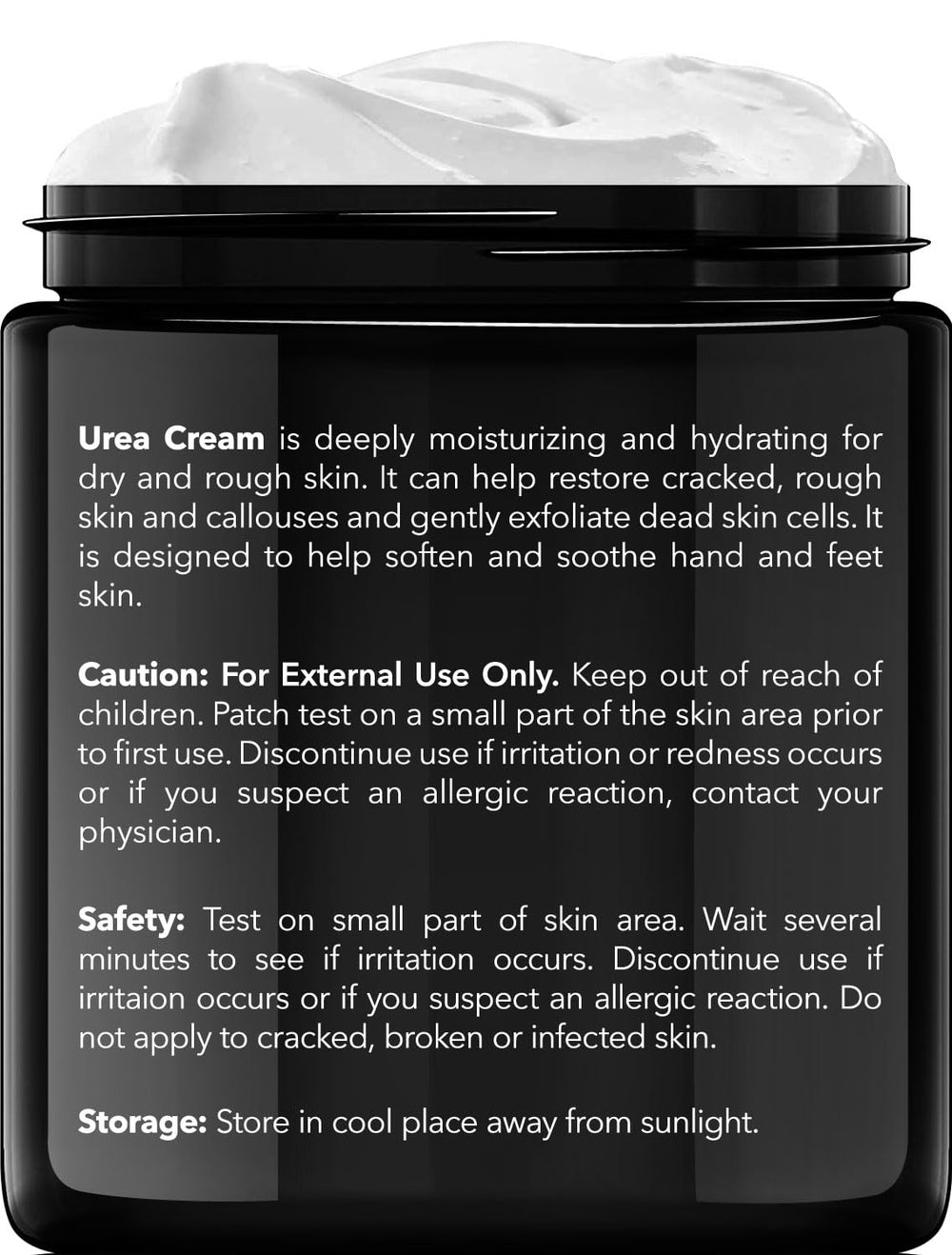 New York Biology 42% Urea Cream application on feet softens dry skin
