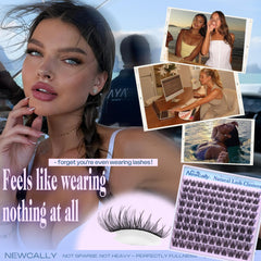Newcally beginner-friendly DIY lashes simplify application in minutes