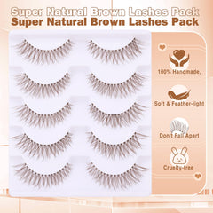 Newcally Faux Mink Lashes wispy design adds lightweight volume