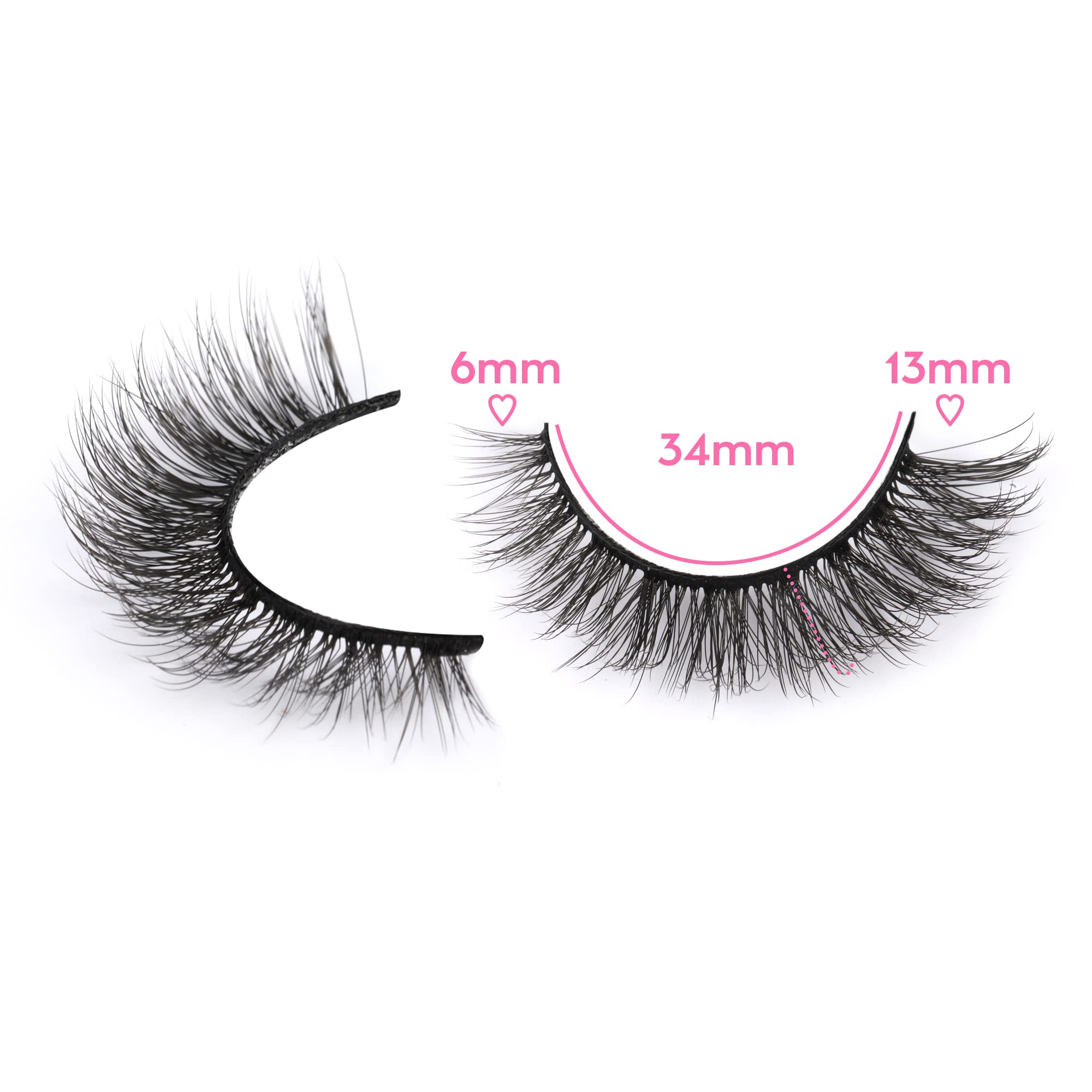 Newcally Cat Eye Lashes 14-pair pack for versatile looks.