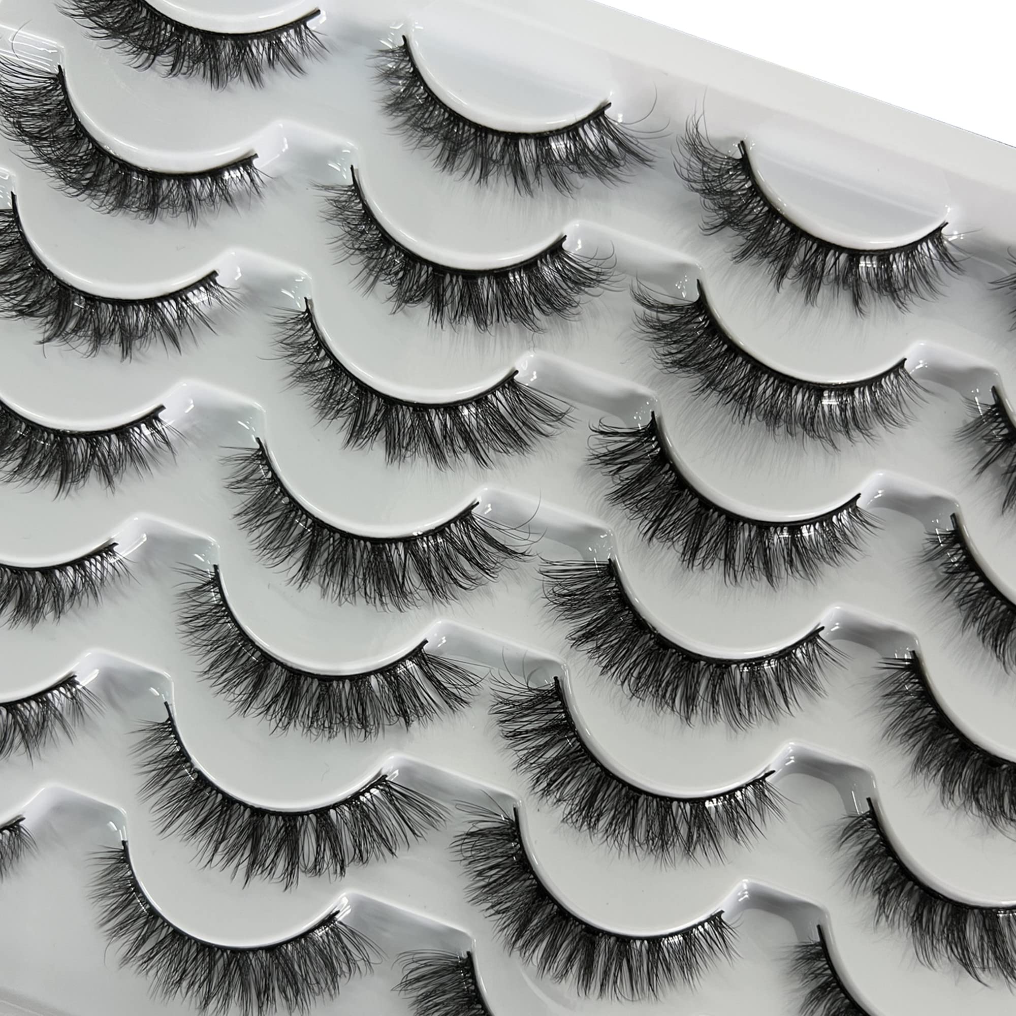 Newcally Cat Eye Lashes perfect for daily wear or events.
