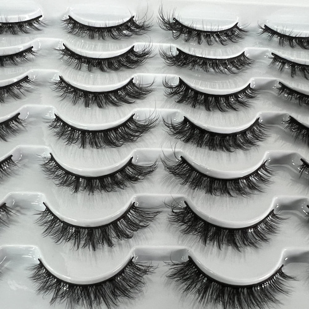 Newcally Cat Eye Lashes stored in a reusable case.