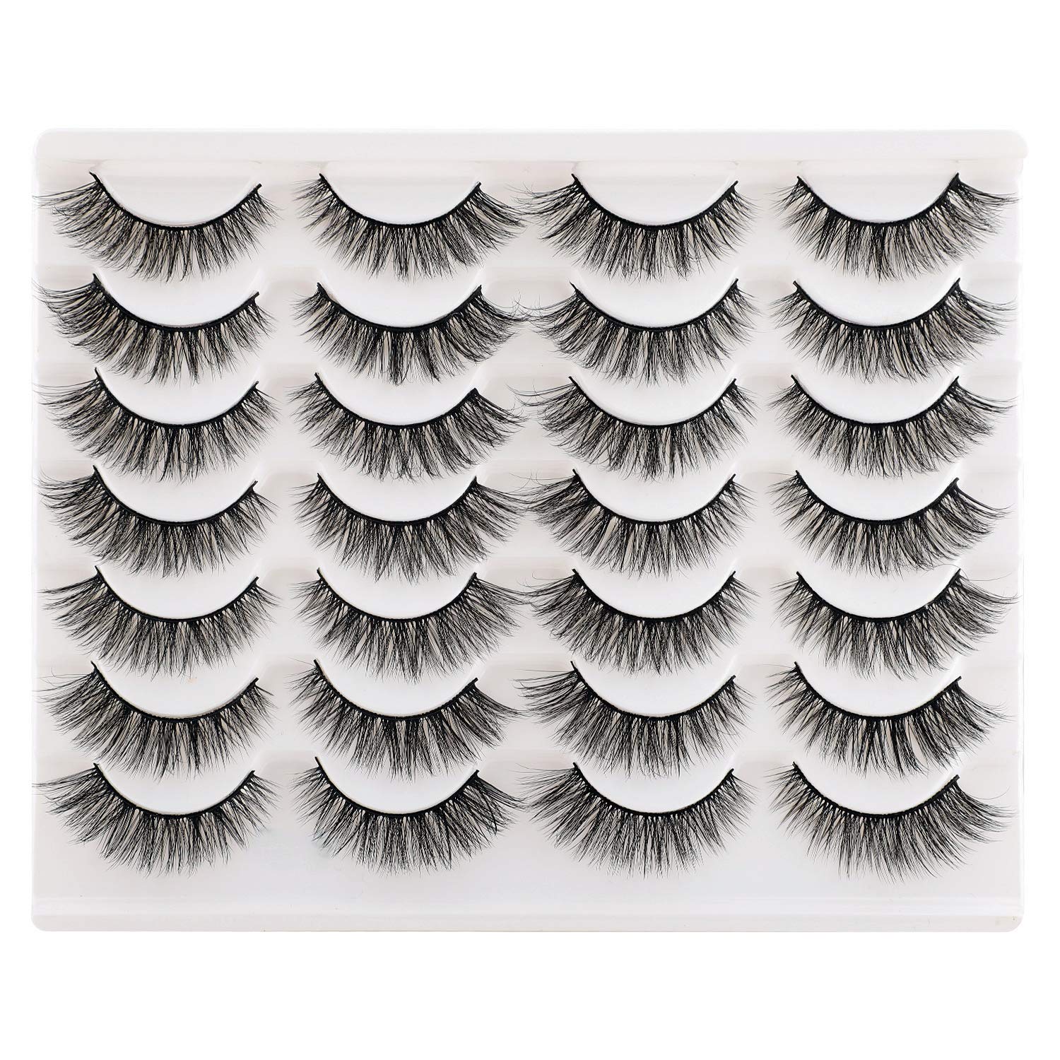 Newcally Cat Eyes Wispy Lashes for natural blend and daily wear
