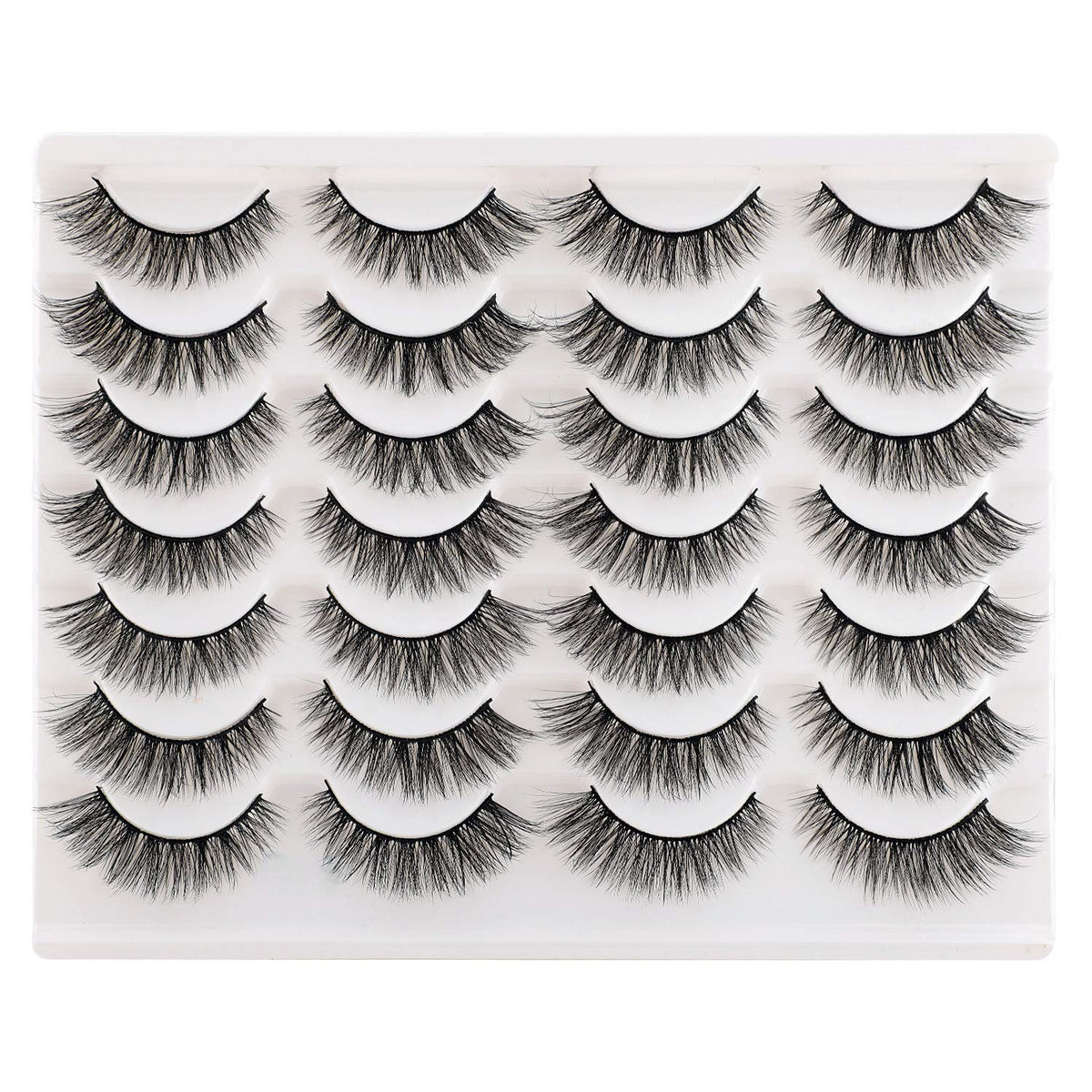 Newcally Cat Eyes Wispy Lashes for natural blend and daily wear