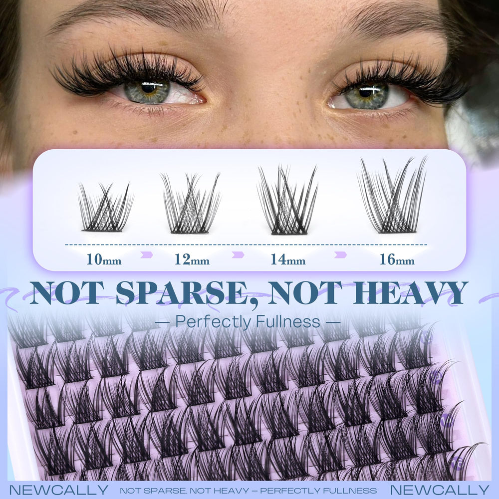 Newcally CD-curly lashes blend seamlessly for a soft, open-eyed look