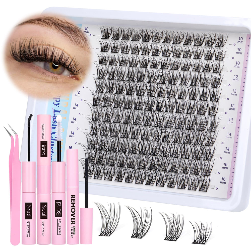Newcally cluster eyelash extensions kit offers a natural look for everyday wear.