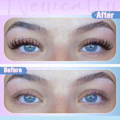 Newcally c-curly lash cluster band for comfort and lift