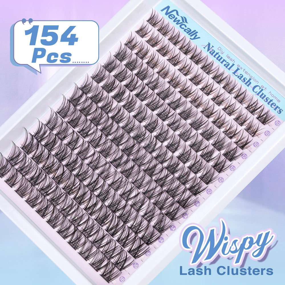 Newcally c-curly lashes maintain volume from every angle
