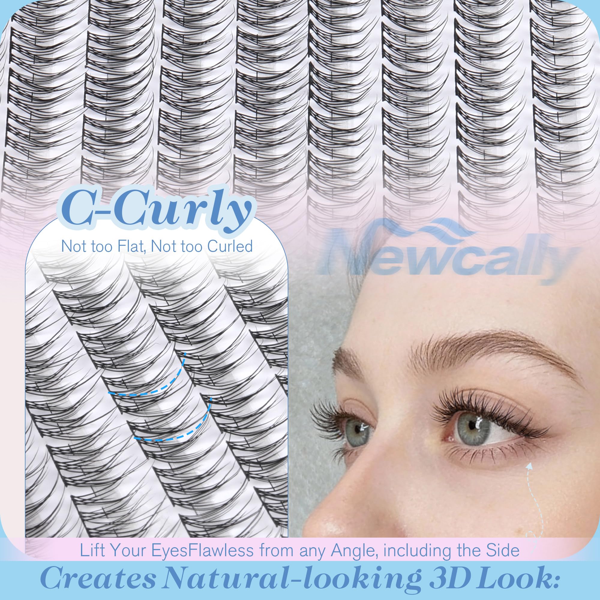 Newcally daily look lashes to upgrade your routine.