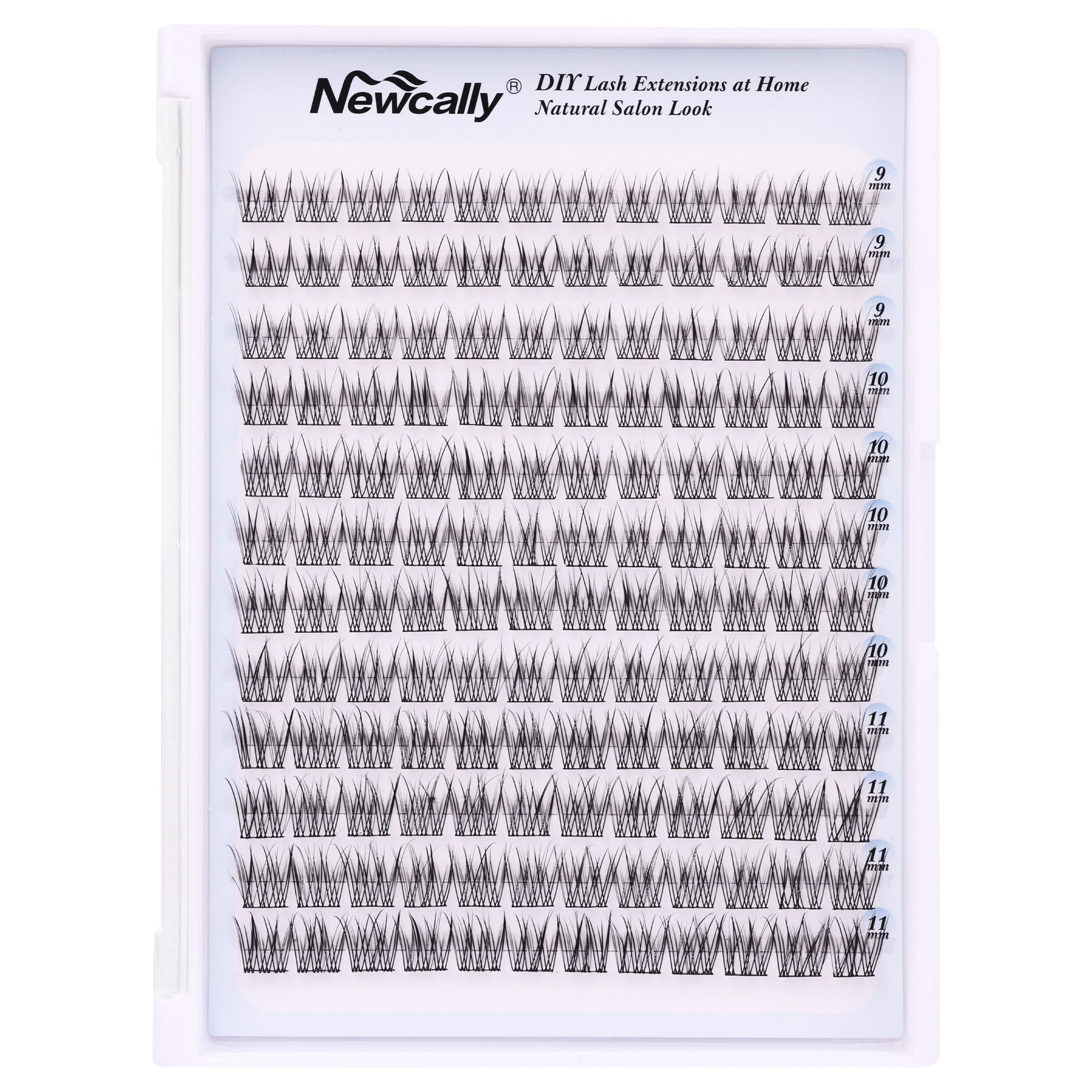 Newcally diy eyelash extensions wispy 144pcs demonstrates easy at-home application.