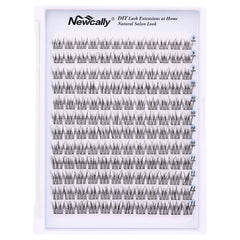 Newcally diy eyelash extensions wispy 144pcs demonstrates easy at-home application.