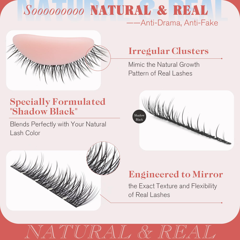 Newcally DIY lash application steps help you customize your lash line.