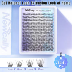 Newcally DIY lash extension kit components for 10-16 mm length.