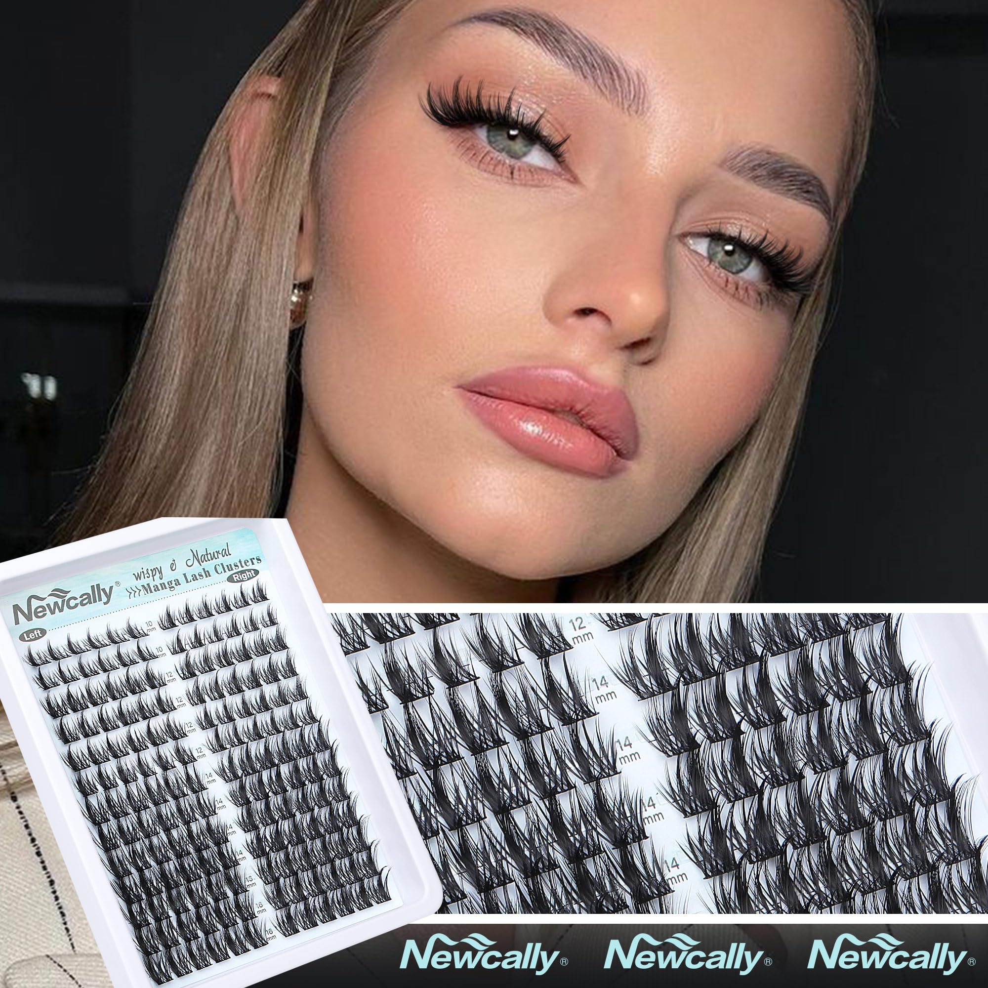 Newcally vegan lashes offer cruelty-free beauty for versatile day-to-night use.