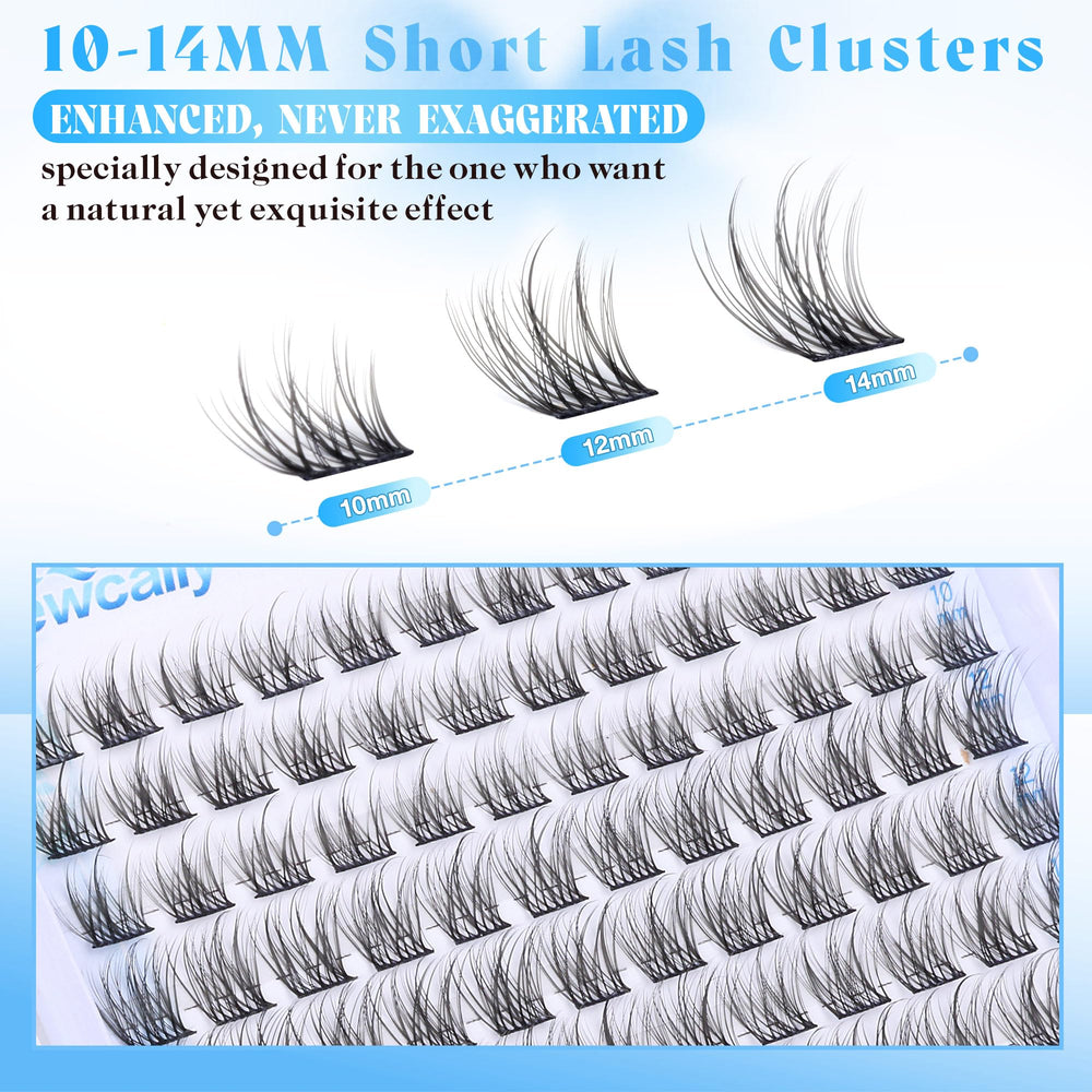 Newcally lash clusters packaging showcasing easy-at-home styling for beginners
