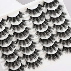 Newcally Lashes thick volume 20mm lashes create fuller lash line and defined gaze