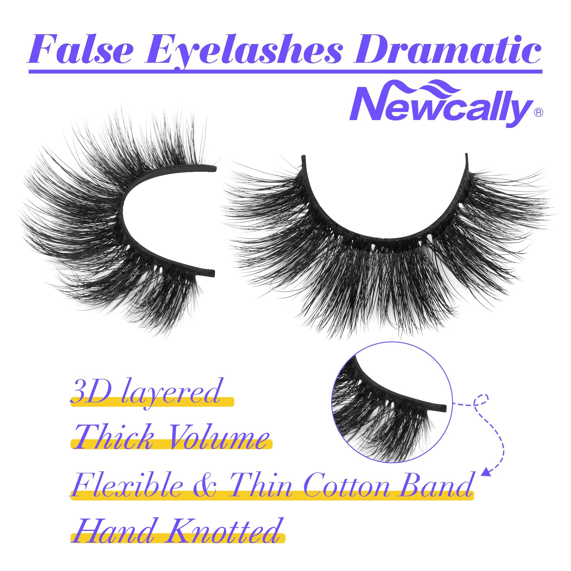 Newcally Lashes vegan synthetic fibers offer guilt-free luxury